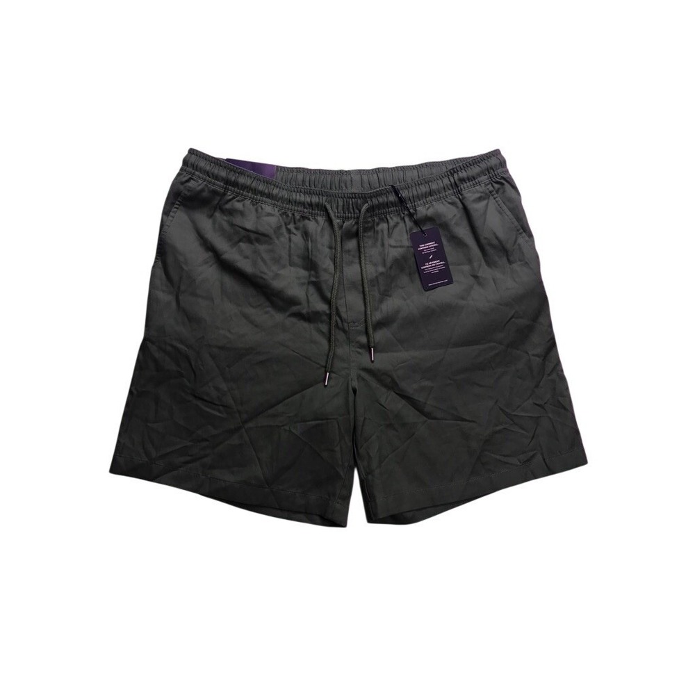 Daniel Hechter Shorts Mens XL Green NEW Lyocell Blend 7" Inseam Elastic‎ Waist
